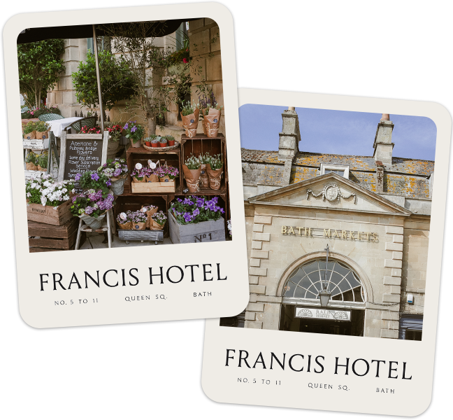 Francis Hotel History of townhouse, Queen Square, Bath