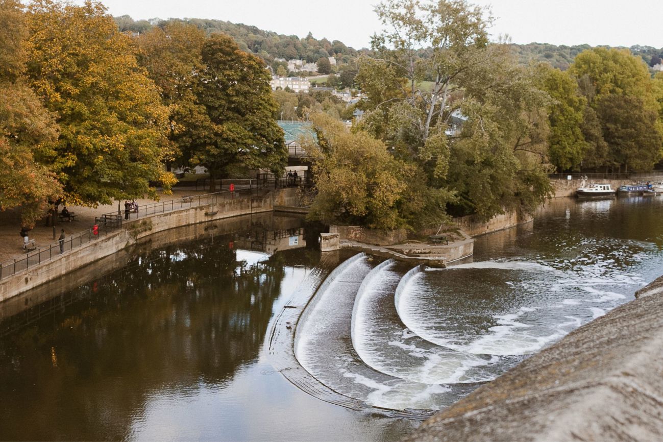 The weir at Great Pulteney Street