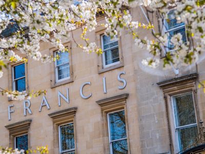 Francis Hotel Bath Gold Green Tourism Award