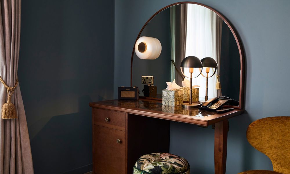 Dressing Table in Generous Room at Francis Hotel